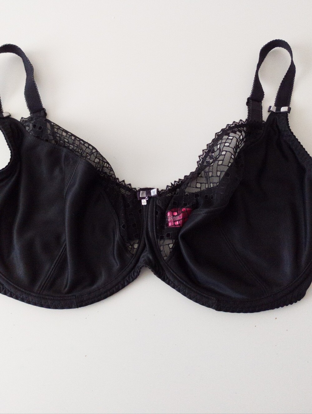 Curvy Kate Black Victory Side Support Balcony Bra Sheer Mesh Underwire Size 38H